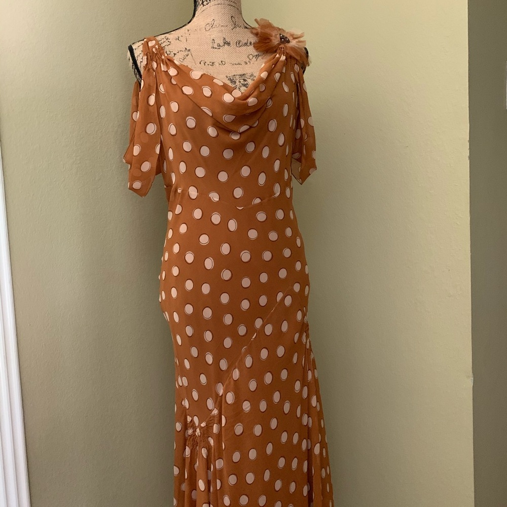 John Galliano Designer Silk Dress